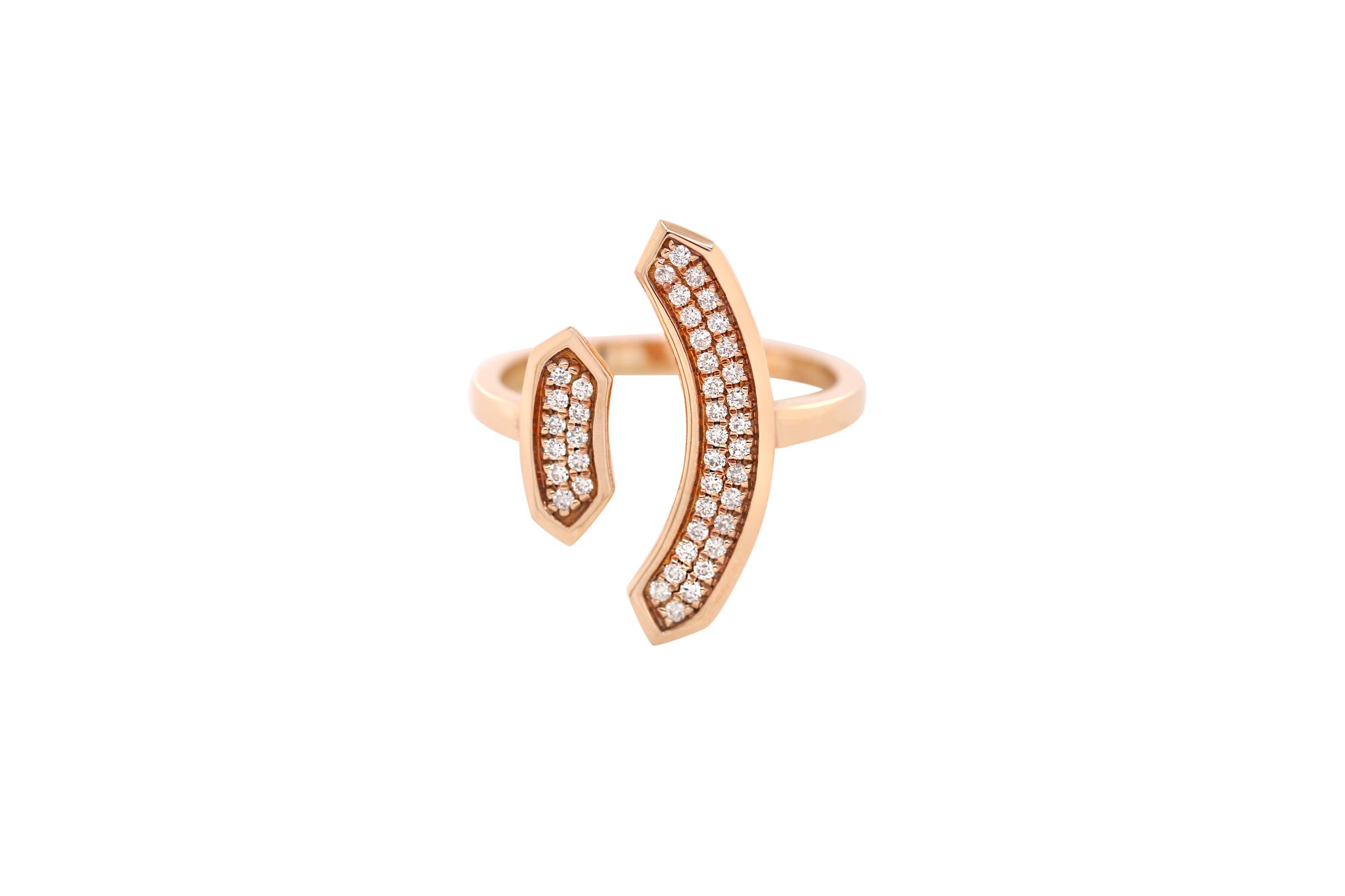 18k Rose Gold and Diamond Ring