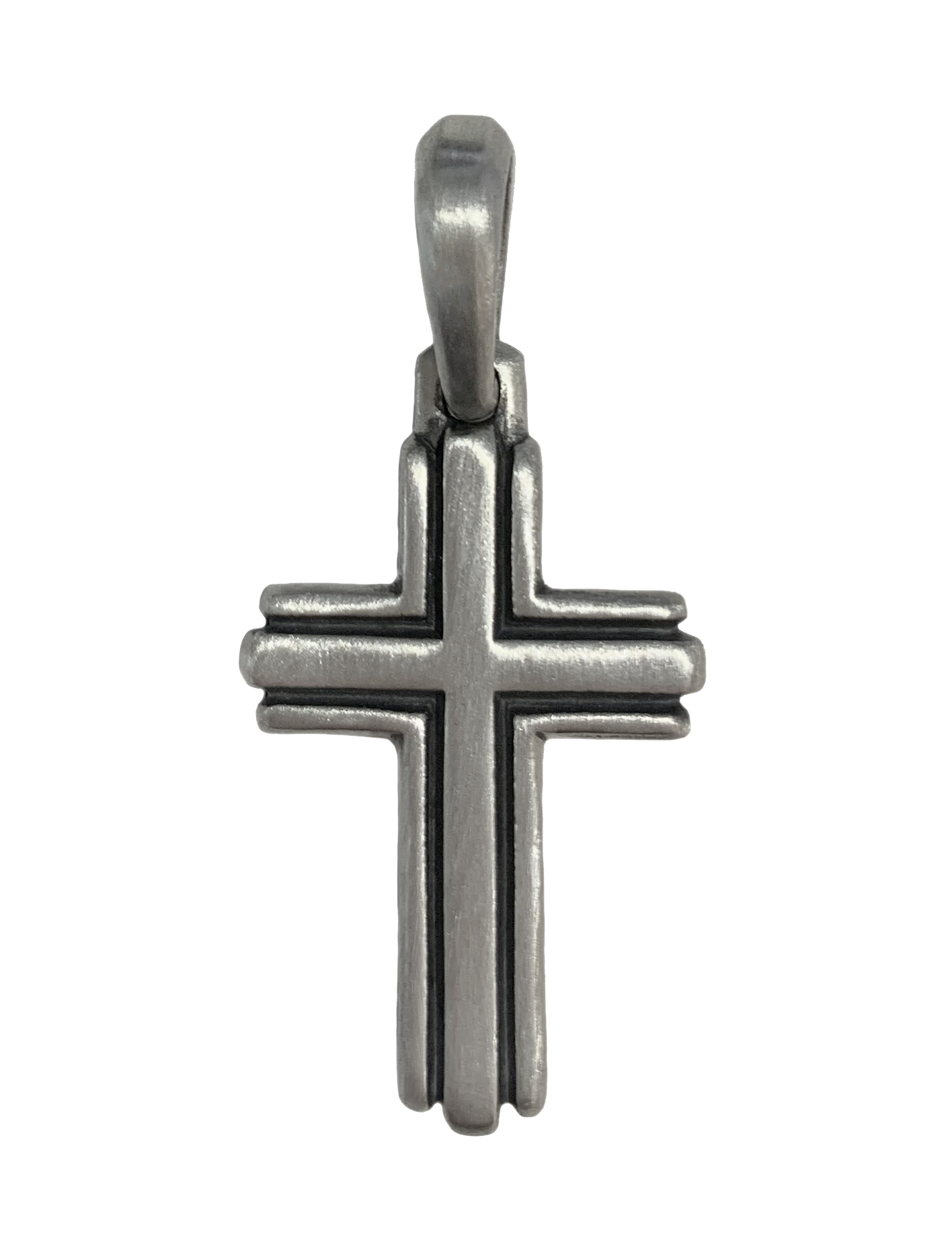 David Yurman Men's Deco Silver Cross Enhancer