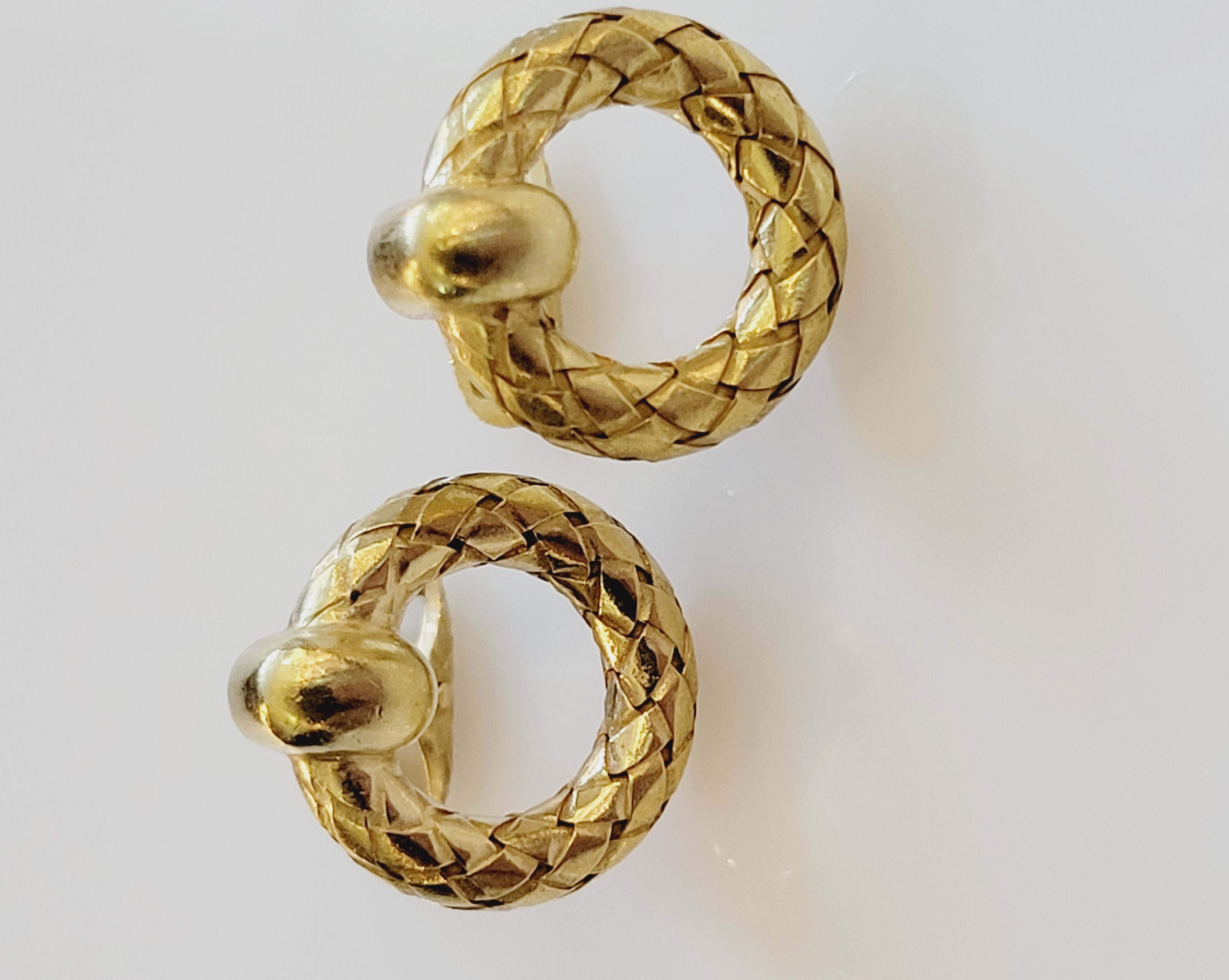 BULGARI Gold Cufflinks