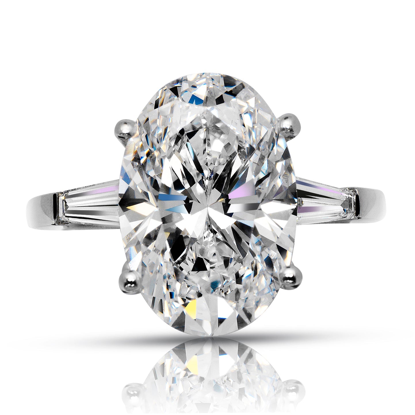 6 CARAT OVAL CUT E COLOR INTERNALLY FLAWLESS CLARITY DIAMOND ENGAGEMENT RING 18K WHITE GOLD GIA CERTIFIED 6 CT E IF BY MIKE NEKTA