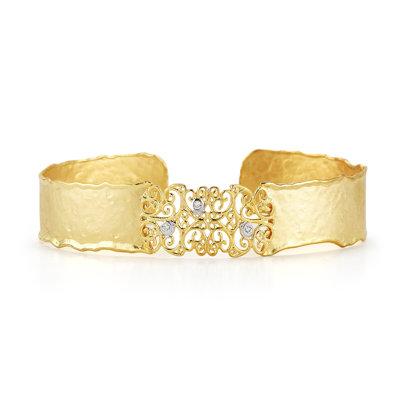 I.Reiss 14K Yellow Gold 0.06 Diamond Bracelet