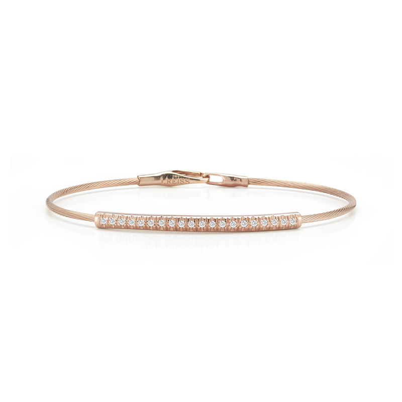 I.Reiss 14K Rose Gold 0.2 Diamond Bracelet
