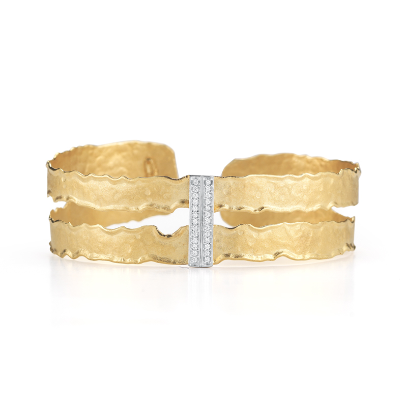 I.Reiss 14K Yellow Gold 0.15 Diamond Bracelet