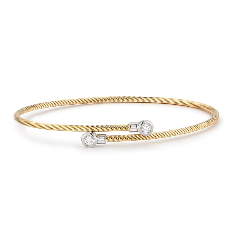 I.Reiss 14K Yellow Gold 0.15 Diamond Bracelet
