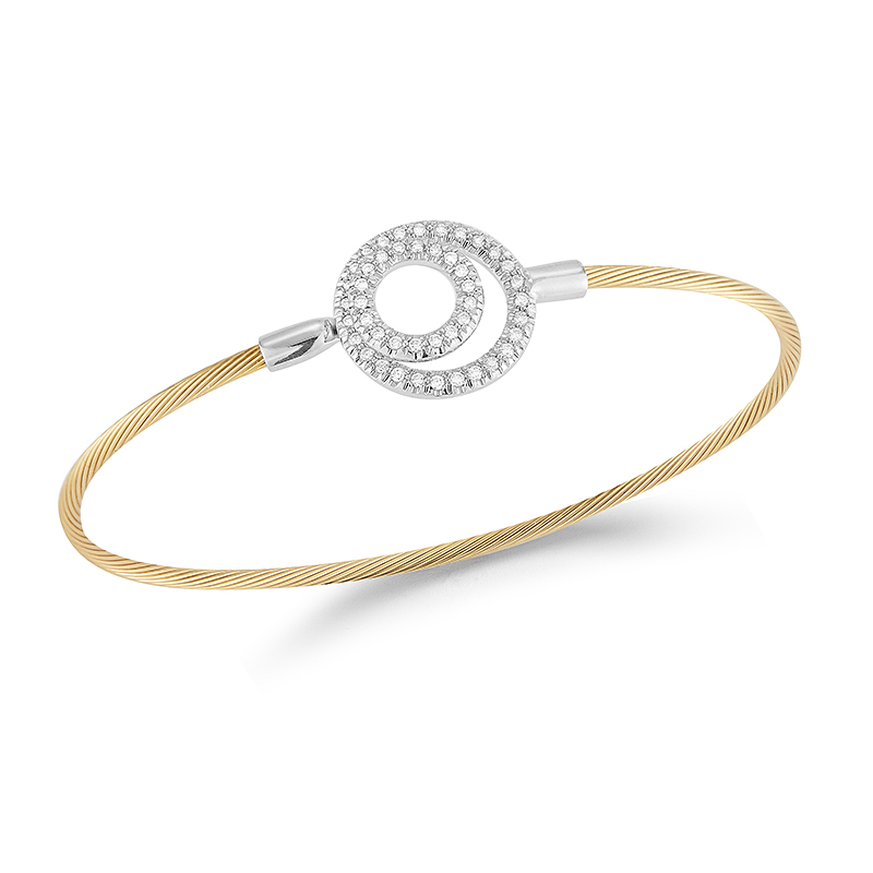I.Reiss 14K Yellow Gold 0.4 Diamond Bracelet