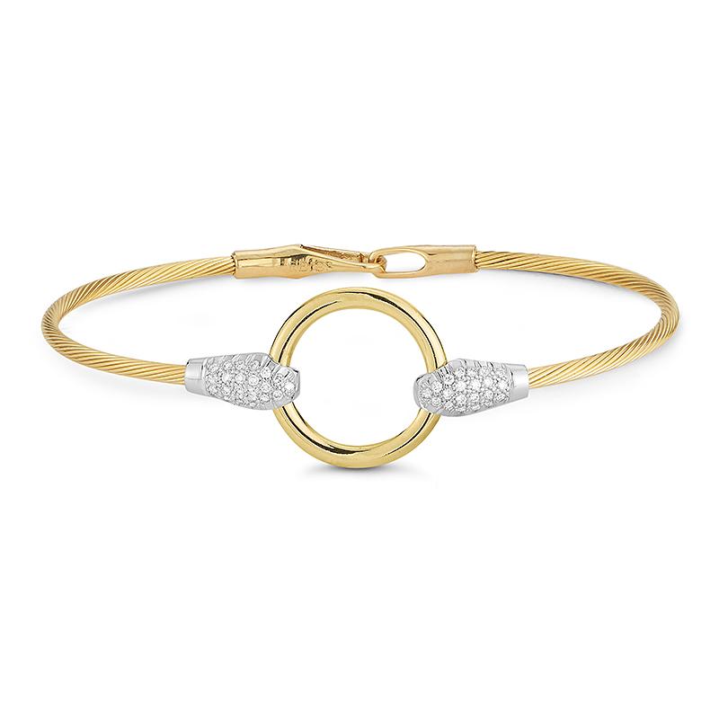 I.Reiss 14K Yellow Gold 0.3 Diamond Bracelet
