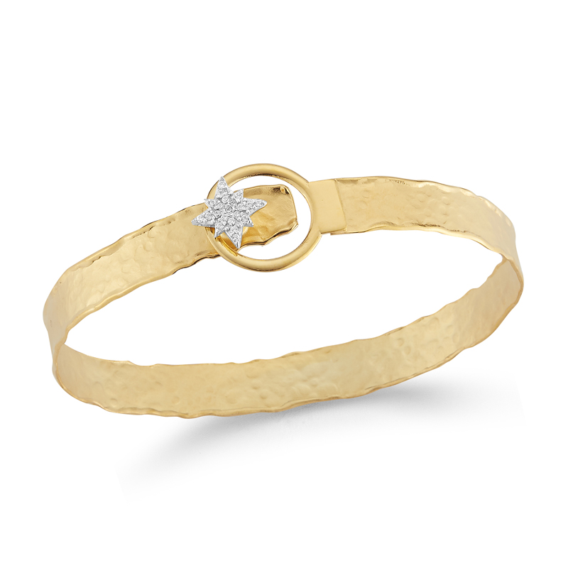 I.Reiss 14K Yellow Gold 0.13 Diamond Bracelet