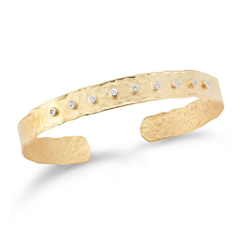 I.Reiss 14K Yellow Gold 0.14 Diamond Bracelet
