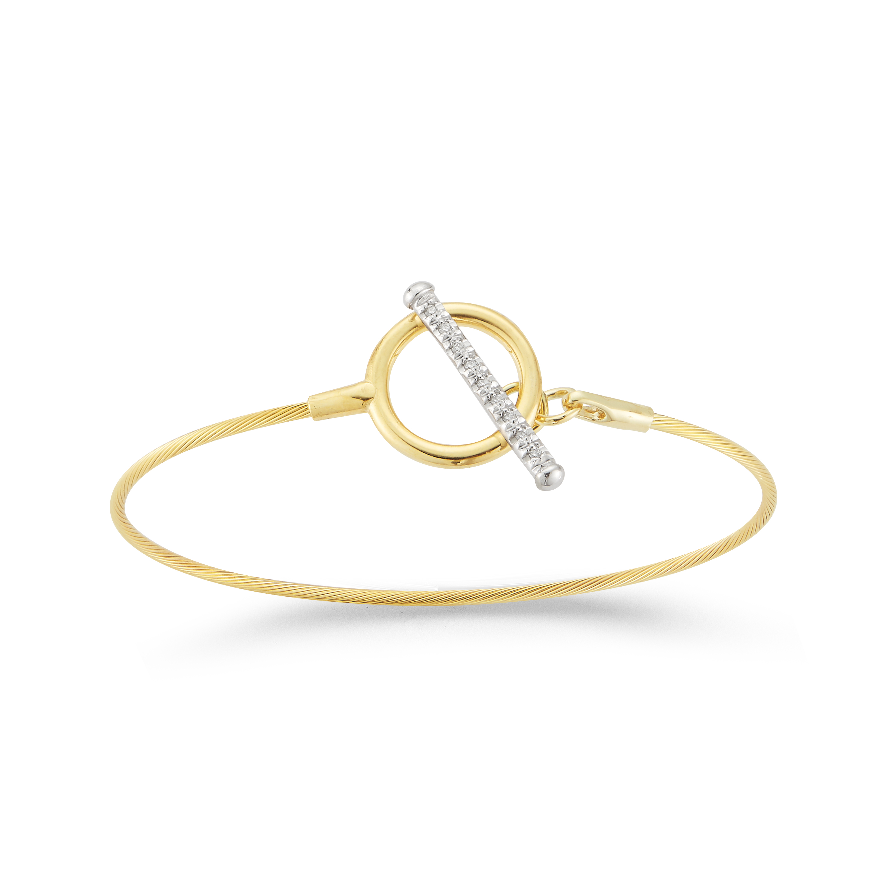 I.Reiss 14K Yellow Gold 0.1 Diamond Bracelet