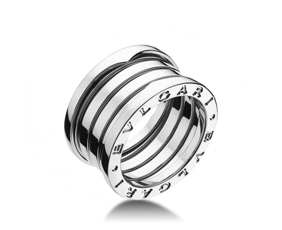 Bvlgari Bulgari B. Zero 1 18K White Gold 4 Band Ring AN191026