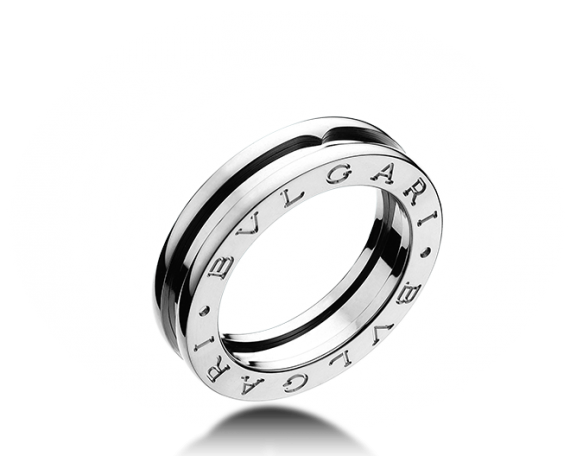 Bvlgari Bulgari B. Zero 1 18K White Gold 1 Band Ring AN852423 Size: 5.5