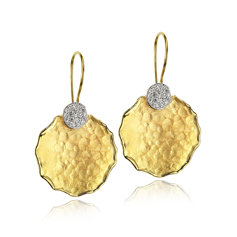 I.Reiss 14K Yellow Gold 0.25 Diamond Earrings