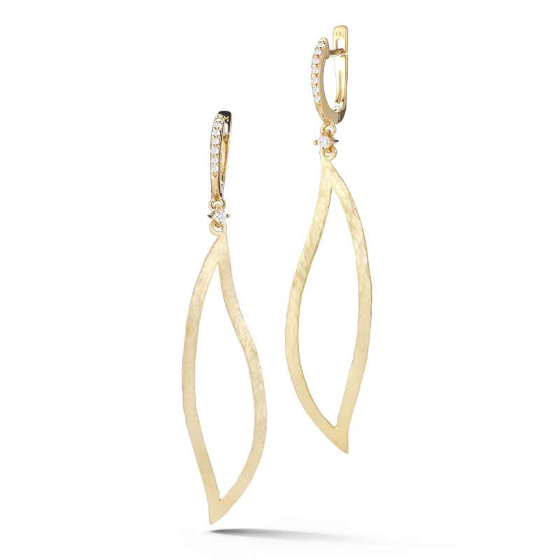 I.Reiss 14K Yellow Gold 0.14 Diamond Earrings
