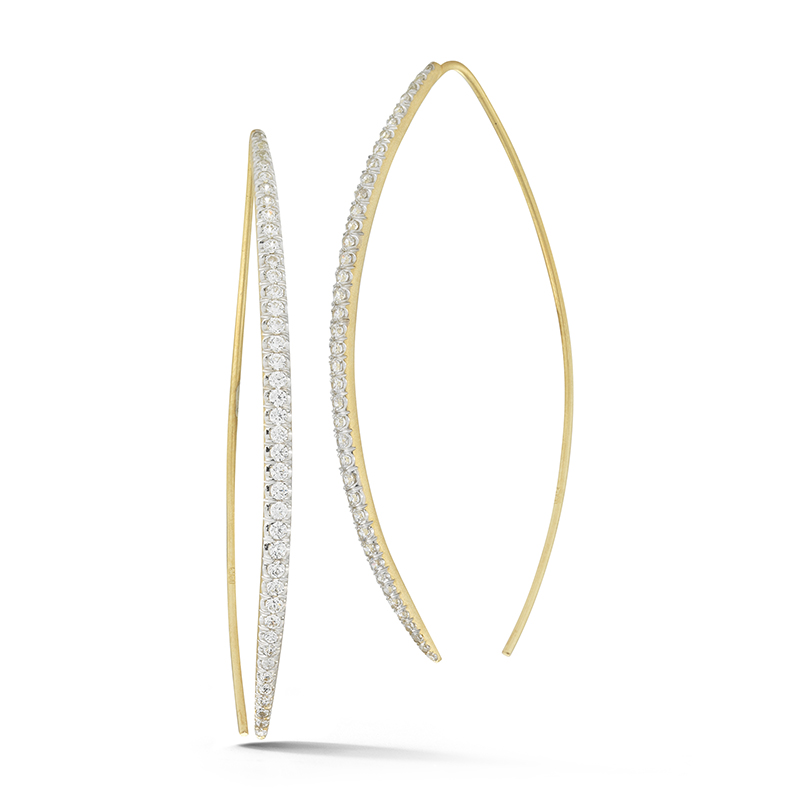 I.Reiss 14K Yellow Gold 0.78 Diamond Earrings