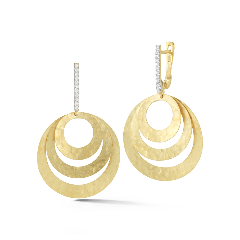 I.Reiss 14K Yellow Gold 0.13 Diamond Earrings