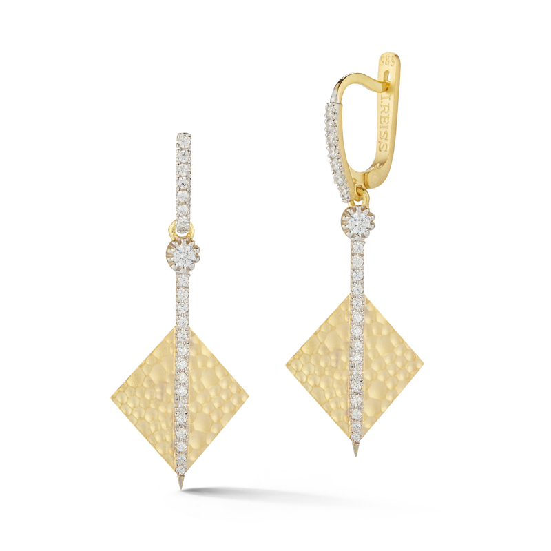 I.Reiss 14K Yellow Gold 0.45 Diamond Earrings