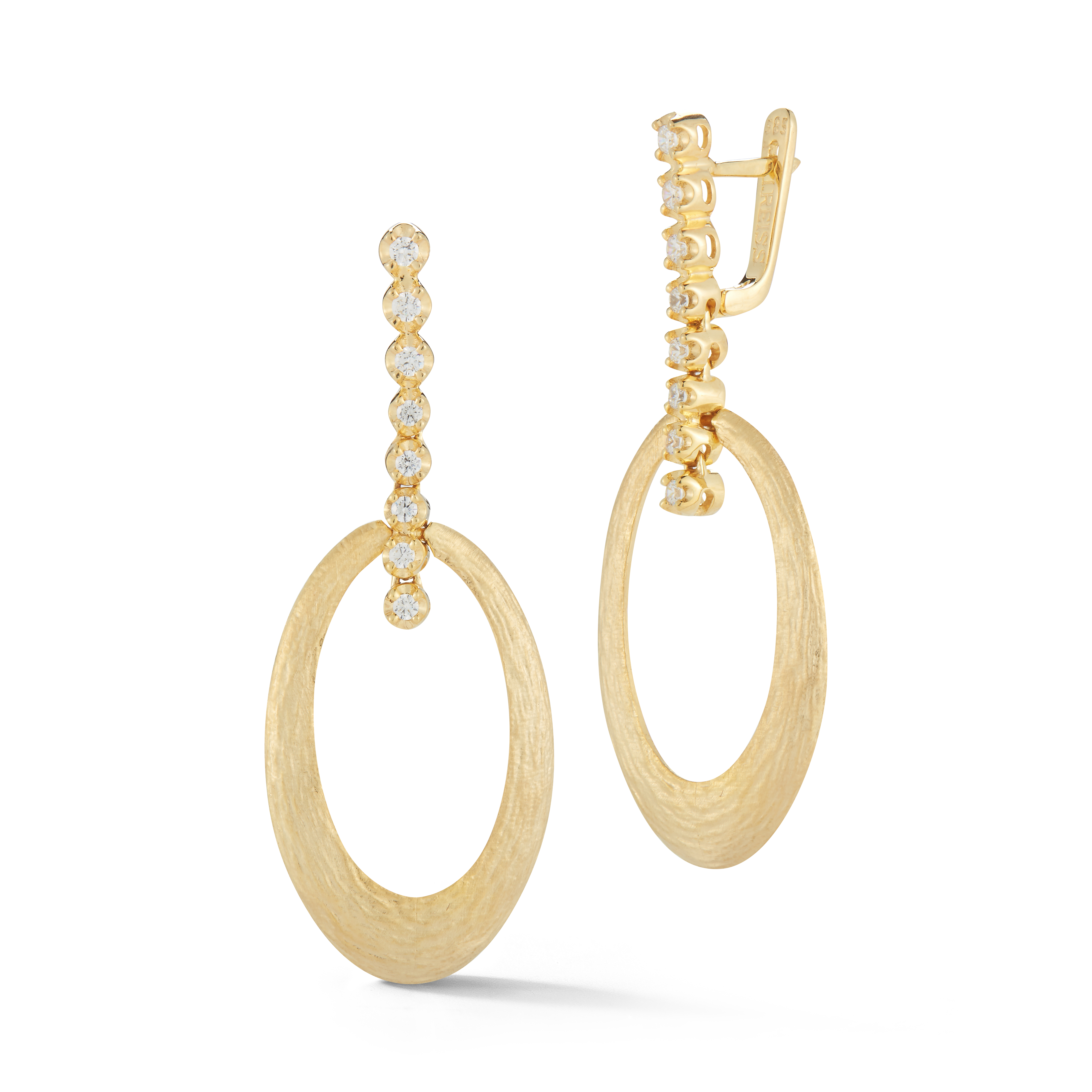 I.Reiss 14K Yellow Gold 0.33 Diamond Earrings