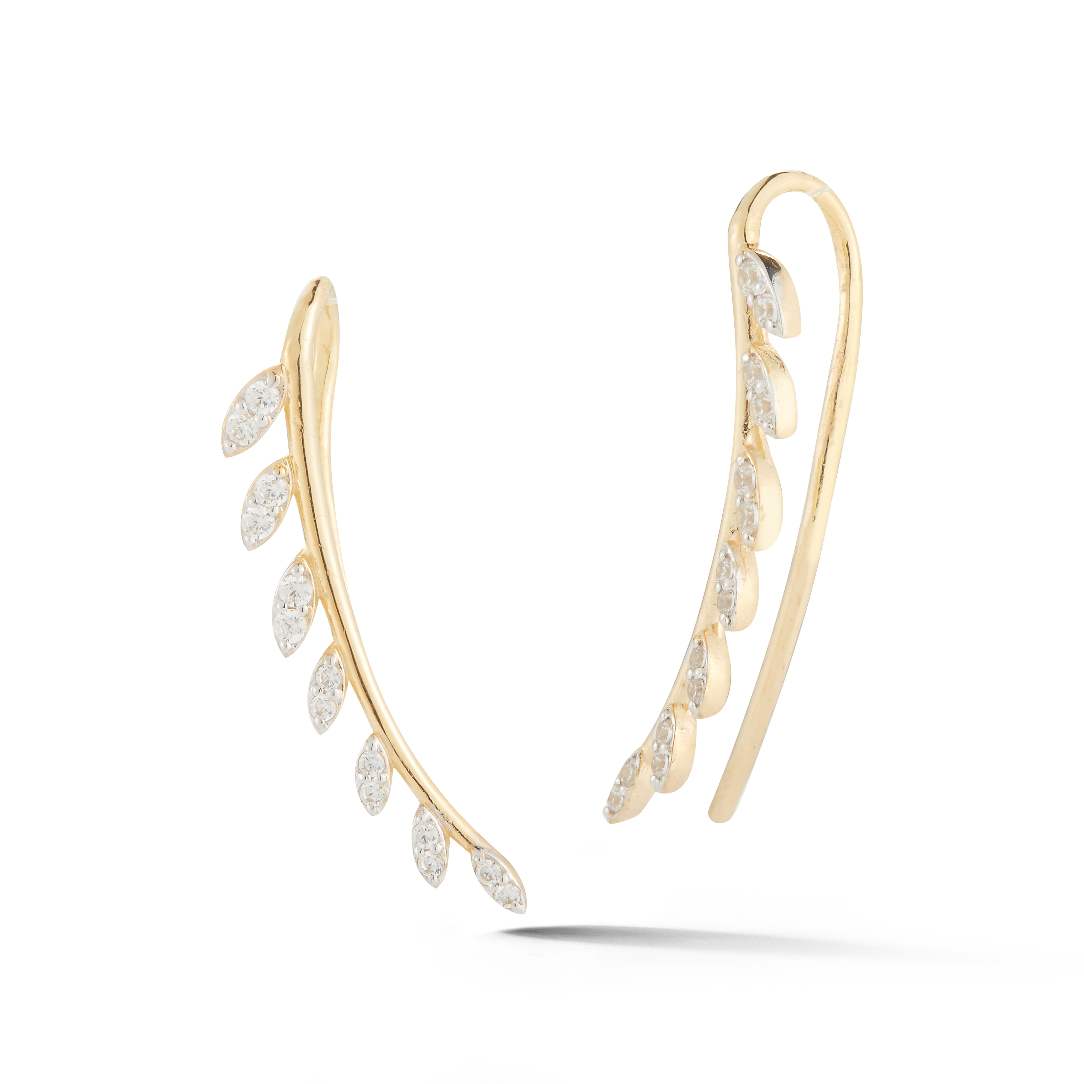 I.Reiss 14K Yellow Gold 0.15 Diamond Earrings