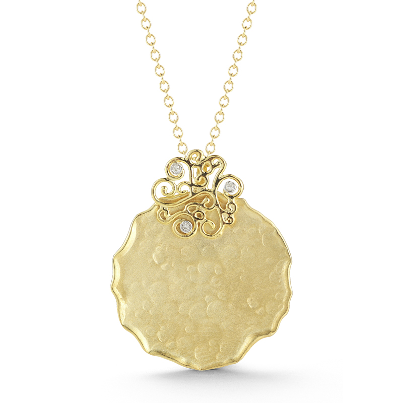 I.Reiss 14K Yellow Gold 0.03 Diamond Necklace