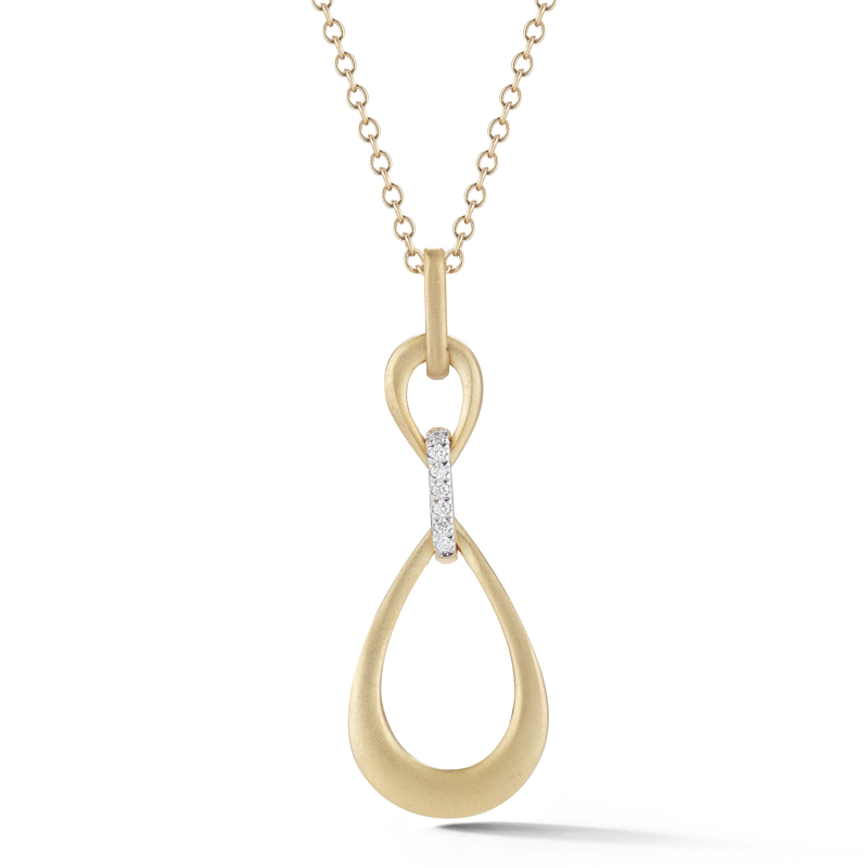 I.Reiss 14K Yellow Gold 0.07 Diamond Necklace