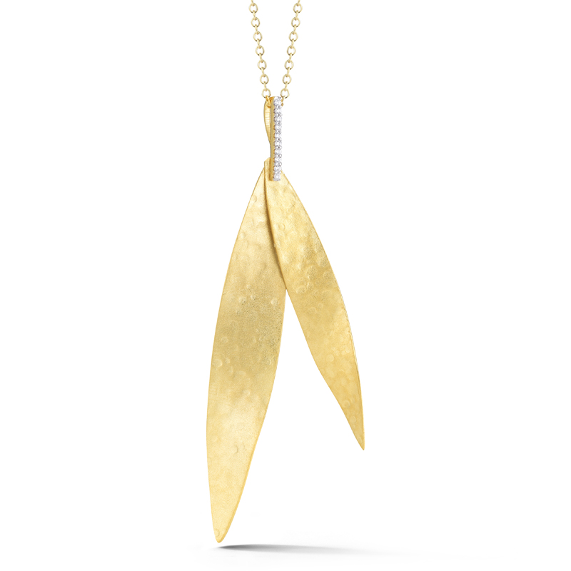 I.Reiss 14K Yellow Gold 0.06 Diamond Necklace