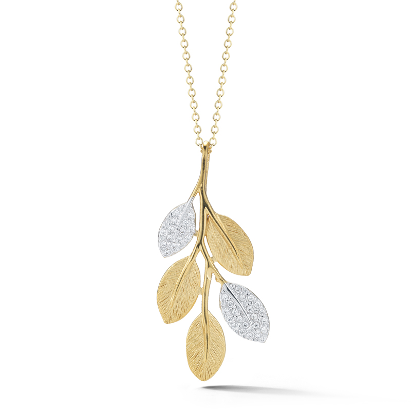 I.Reiss 14K Yellow Gold 0.25 Diamond Necklace