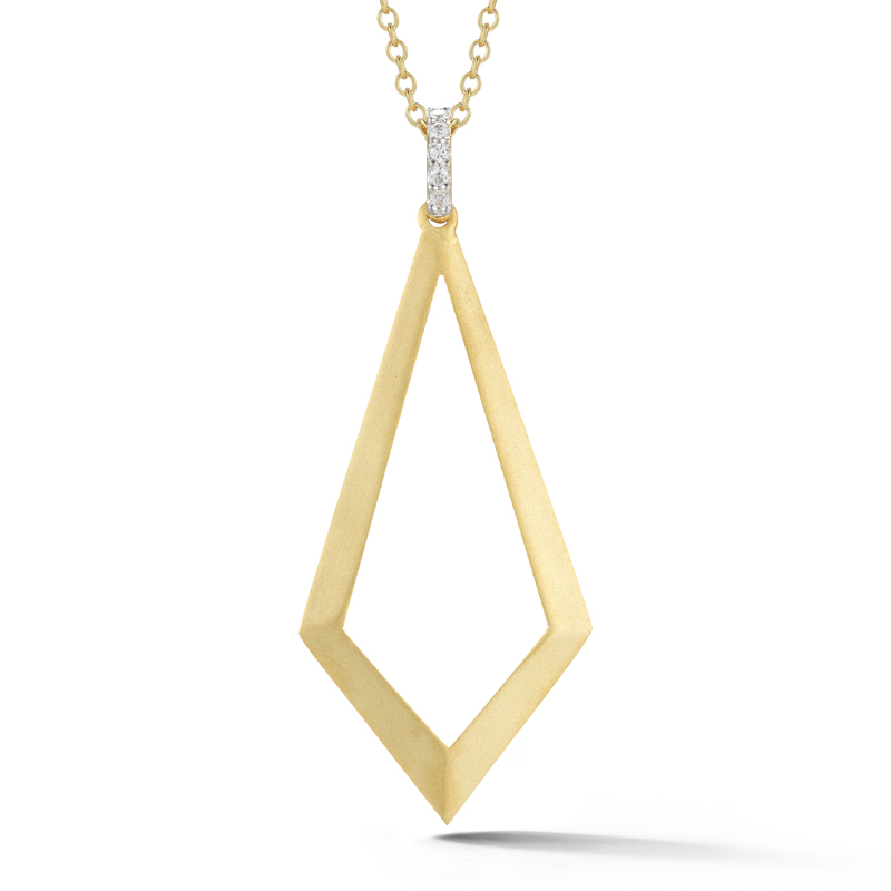 I.Reiss 14K Yellow Gold 0.05 Diamond Necklace