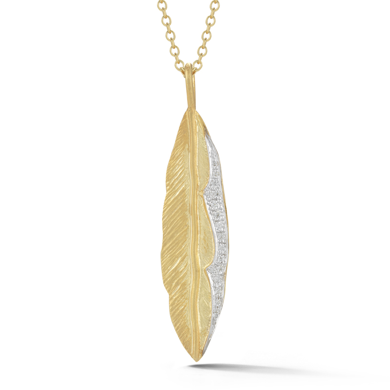 I.Reiss 14K Yellow Gold 0.1 Diamond Necklace