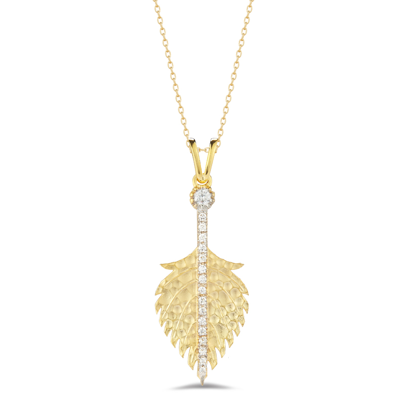 I.Reiss 14K Yellow Gold 0.14 Diamond Necklace