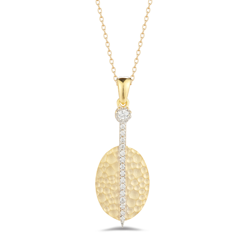 I.Reiss 14K Yellow Gold 0.13 Diamond Necklace