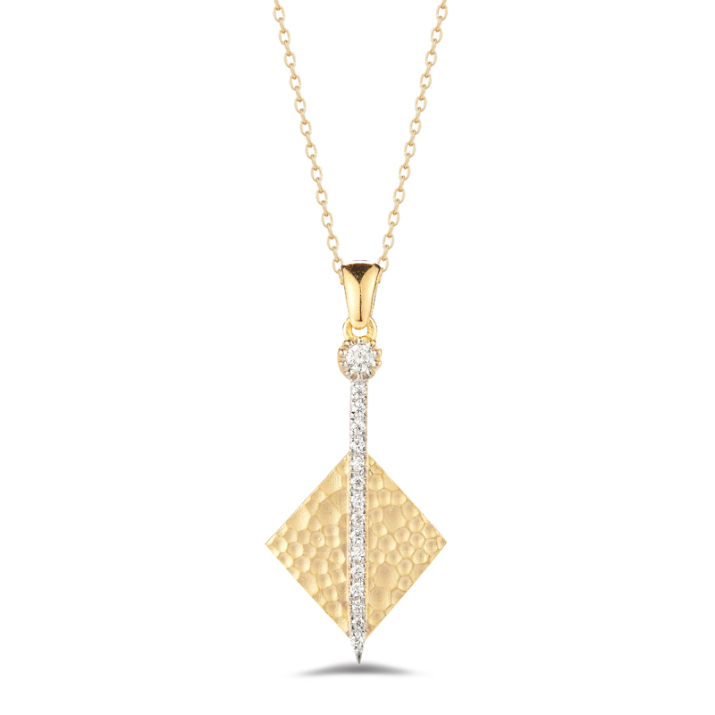 I.Reiss 14K Yellow Gold 0.13 Diamond Necklace