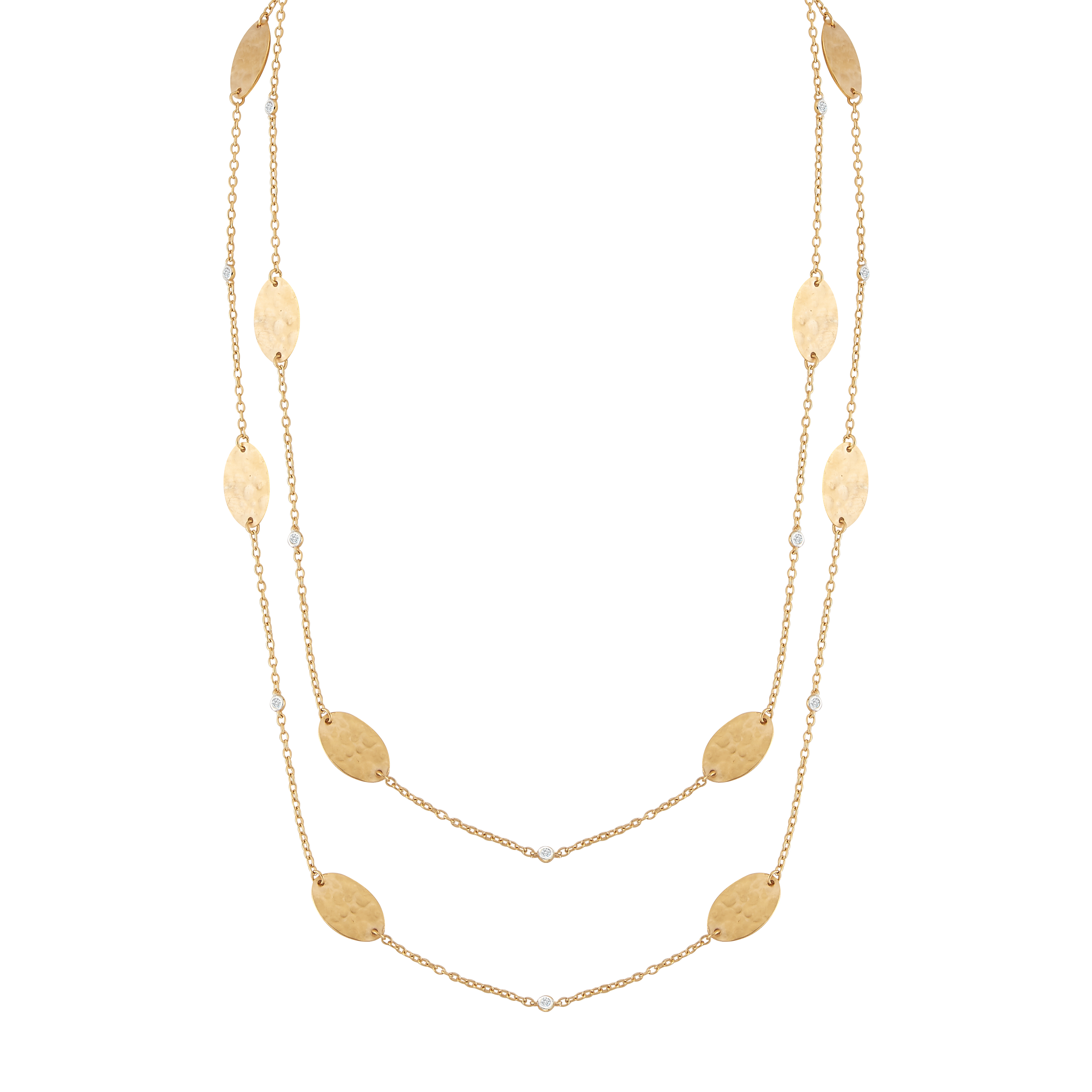 I.Reiss 14K Yellow Gold 0.18 Diamond Necklace
