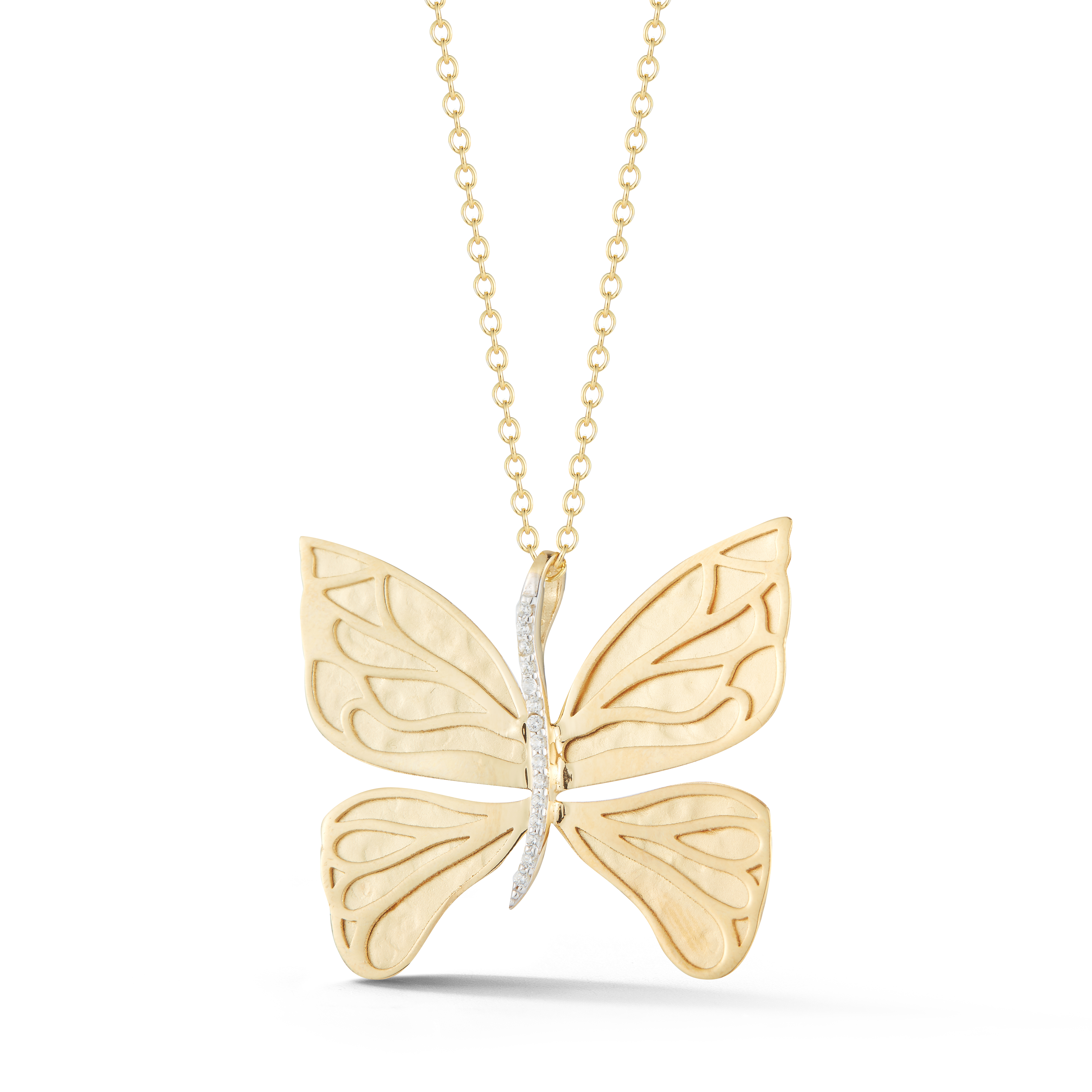 I.Reiss 14K Yellow Gold 0.09 Diamond Necklace