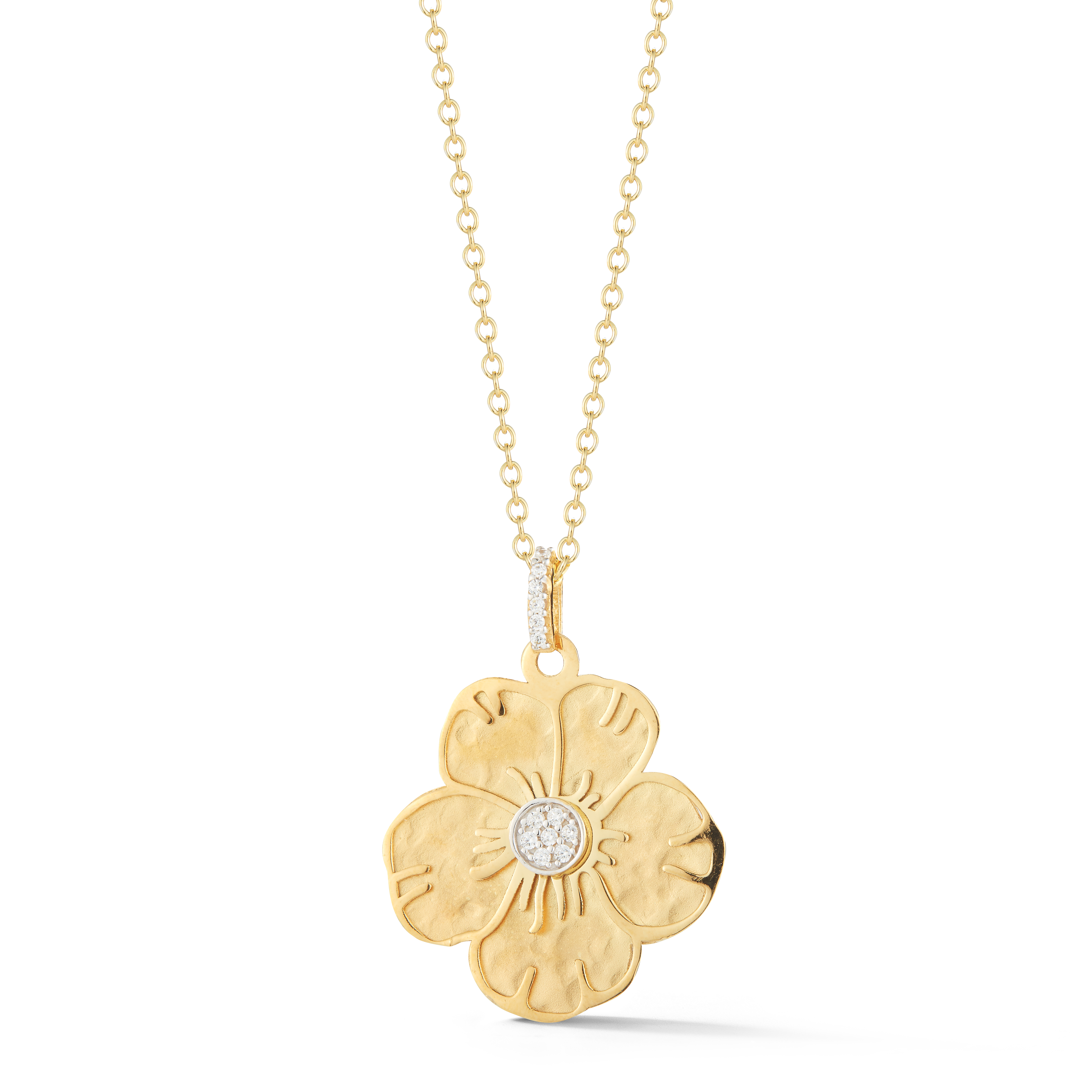 I.Reiss 14K Yellow Gold 0.08 Diamond Necklace