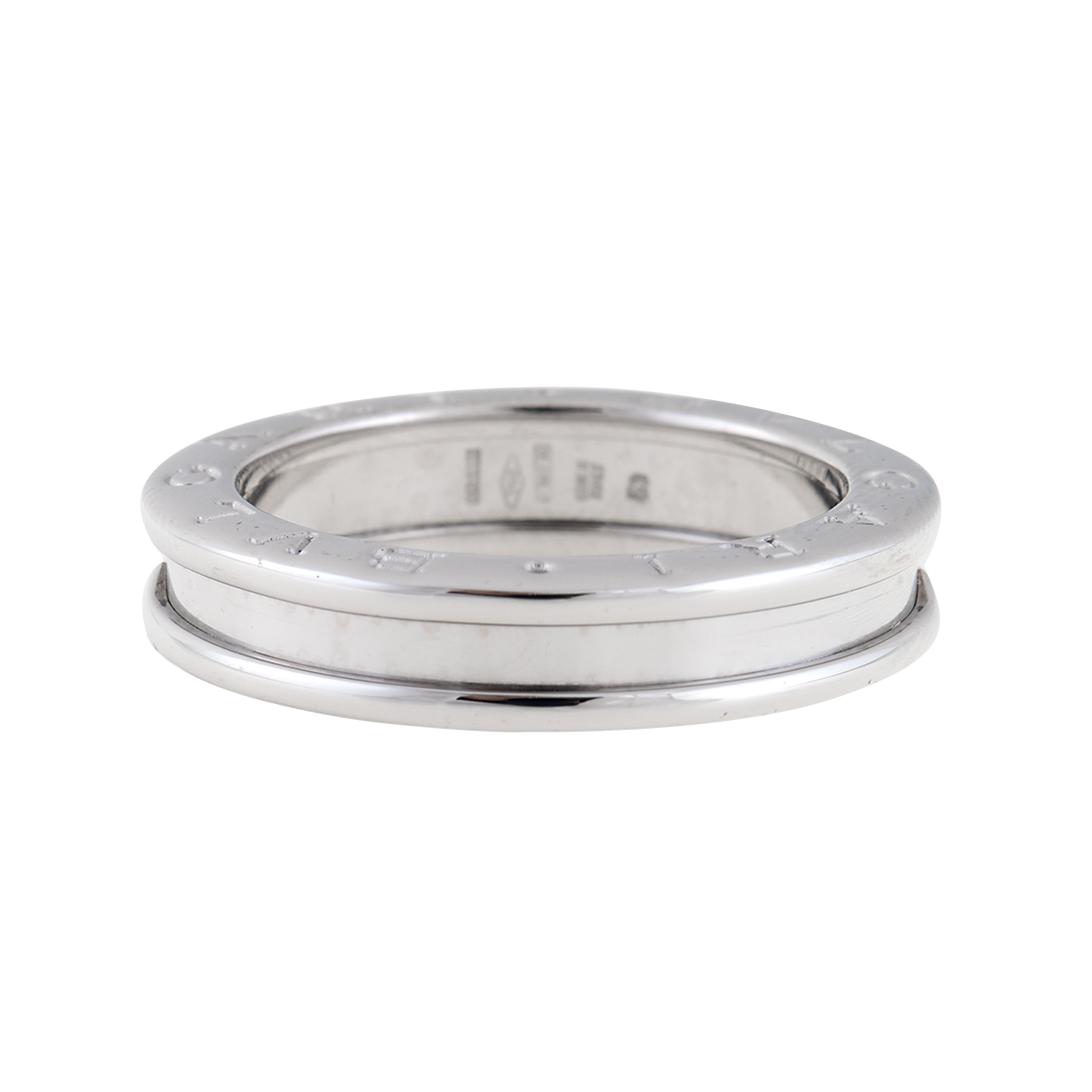 Bulgari B.Zero 1 18K White Gold Ring Size 6.5