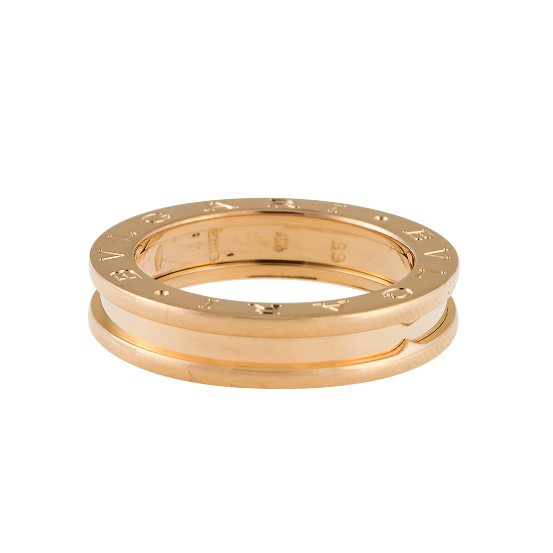 Bulgari Yellow Gold 1 Band "B.Zero 1" Ring 7.5