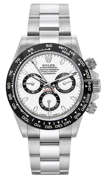 Rolex Pre Owned Custom Ceramic Daytona 116520 White