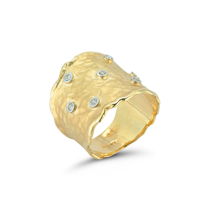 I.Reiss 14K Yellow Gold 0.15 Ring Size 7