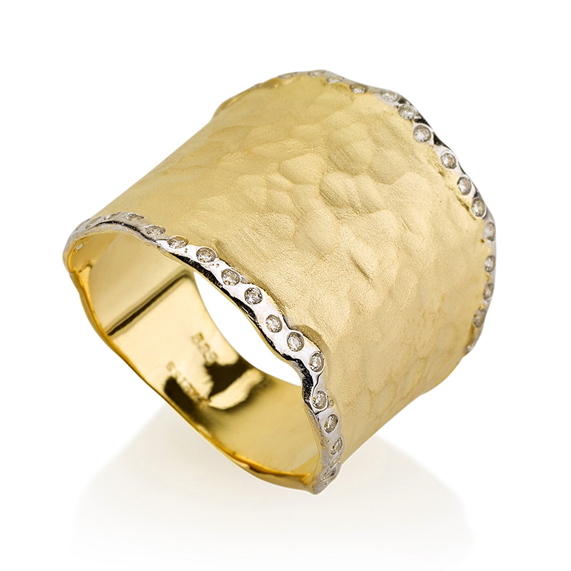 I.Reiss 14K Yellow Gold 0.25 Ring Size 7