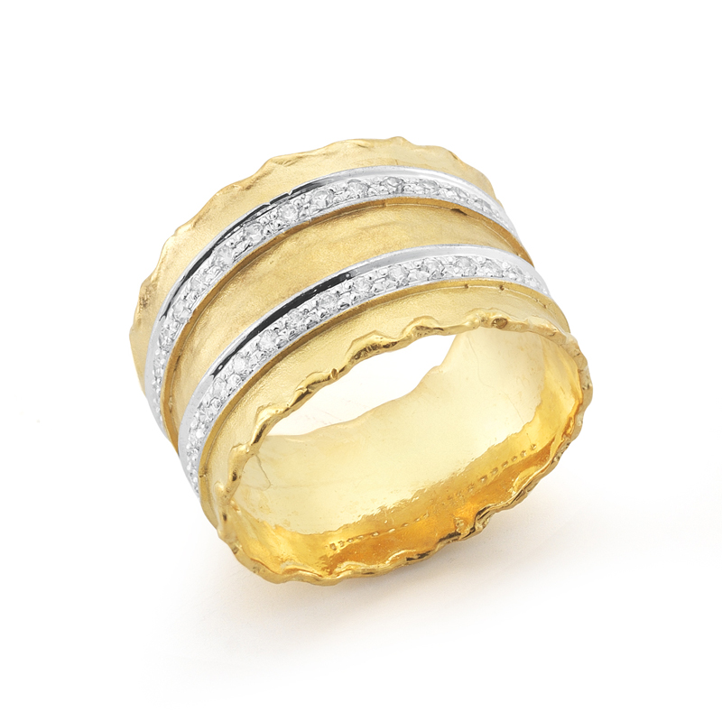 I.Reiss 14K Yellow Gold 0.4 Ring Size 7