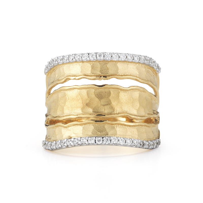 I.Reiss 14K Yellow Gold 0.3 Ring Size 7