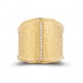 I.Reiss 14K Yellow Gold 0.08 Ring Size 7