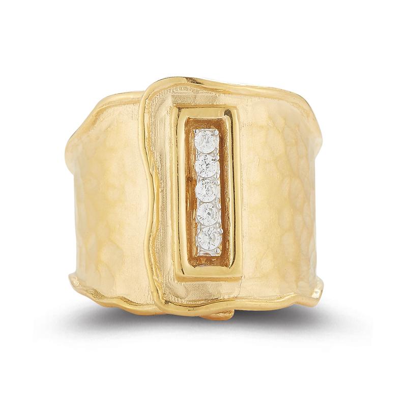 I.Reiss 14K Yellow Gold 0.2 Ring Size 7
