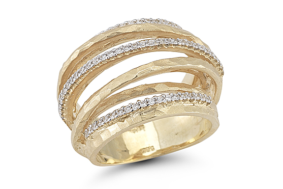 I.Reiss 14K Yellow Gold 0.5 Ring Size 7