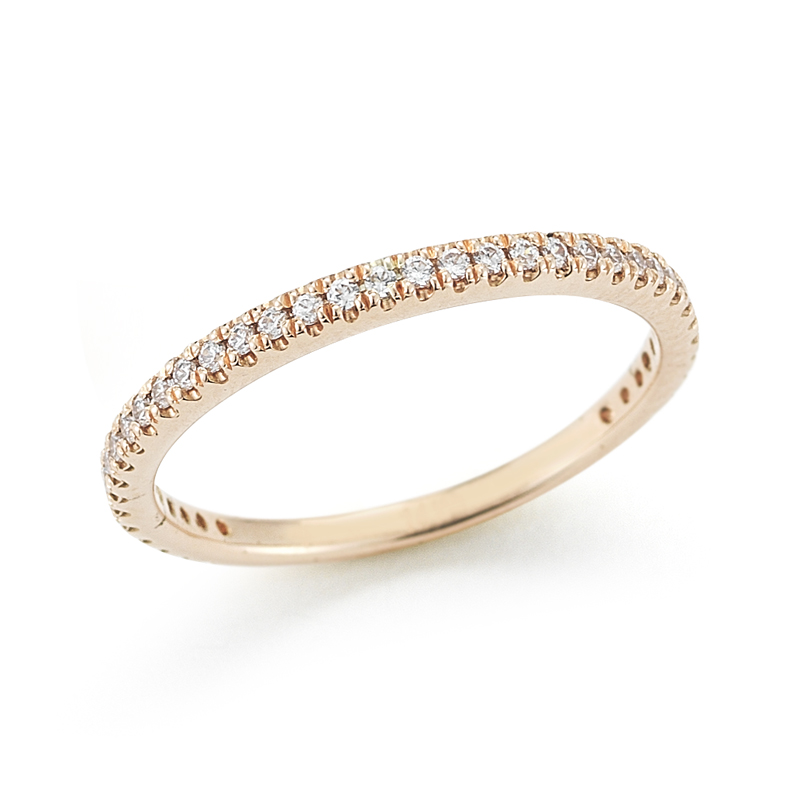 I.Reiss 14K Rose Gold 0.25 Ring Size 7