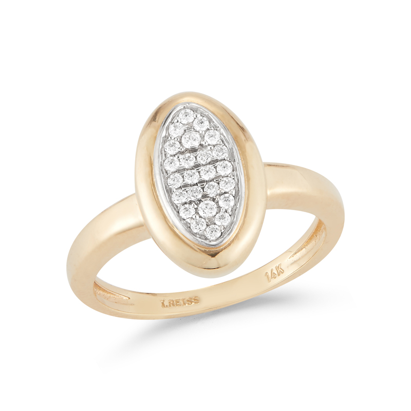 I.Reiss 14K Yellow Gold 0.24 Ring Size 7
