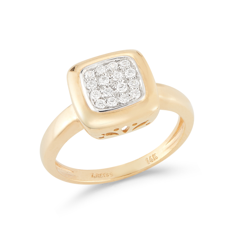 I.Reiss 14K Yellow Gold 0.24 Ring Size 7
