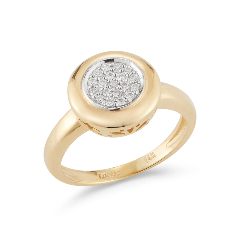 I.Reiss 14K Yellow Gold 0.24 Ring Size 7