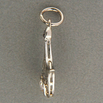 14K White Gold & 0.28 Ct Diamond Filigree Pendant