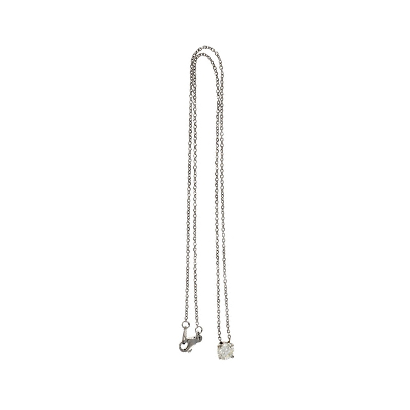 Platinum 10.7ct Diamond Pendant Necklace